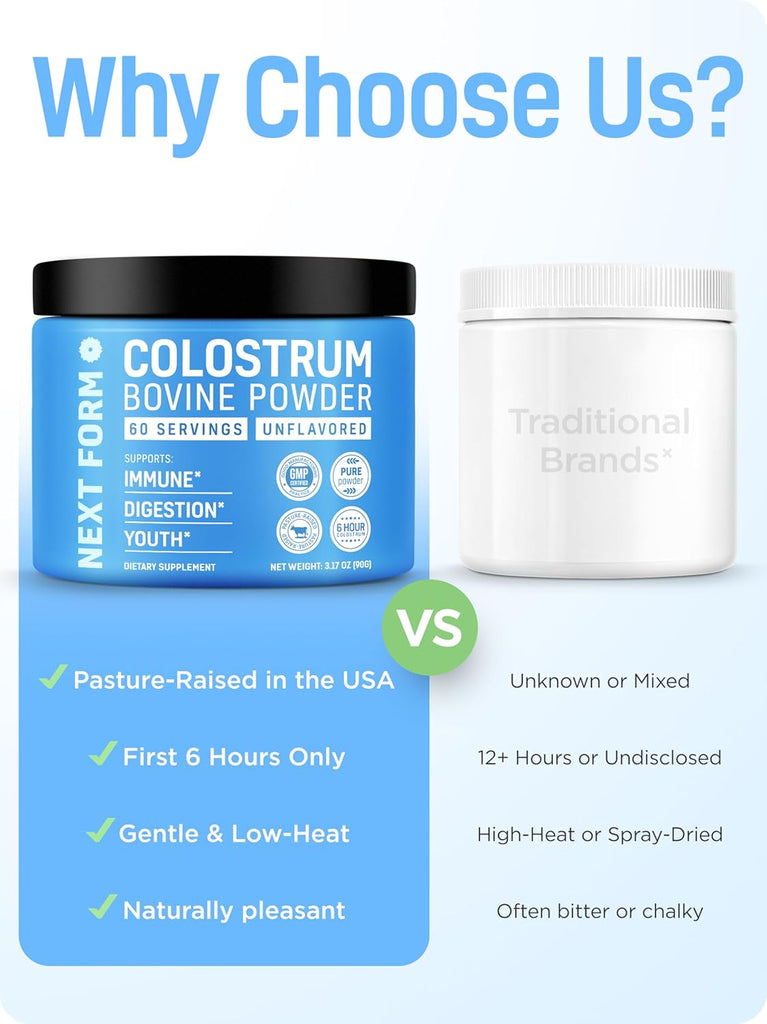Next Form™ First-Milking Colostrum | Gut, Immune & Hormonal Balance for Women 35+